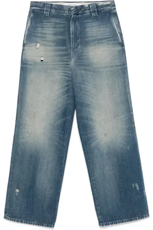Golden Goose Distressed straight-leg jeans