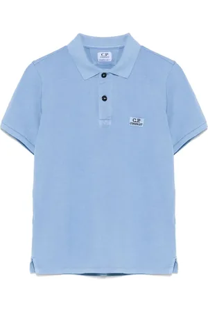 C.P. Company Logo-patch polo shirt