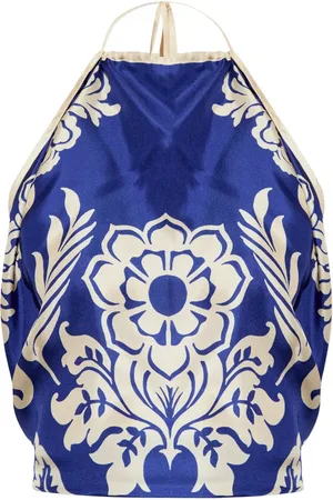 Etro Floral-print silk top