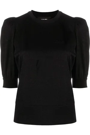 Karl Lagerfeld Half-sleeved lurex top