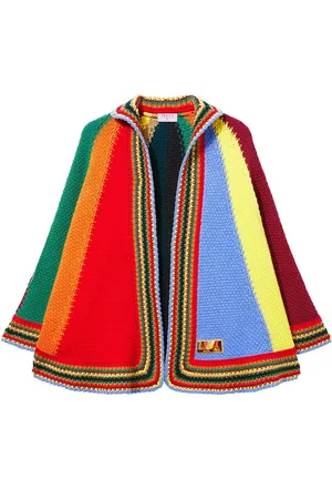 Puccini Colourblock wool cape