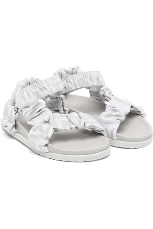 Fendi FF-motif open-toe ruched sandals