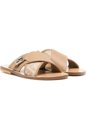 Fendi FF crossover-strap sandals