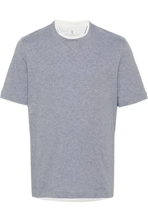 Brunello Cucinelli Faux-layered cotton T-shirt