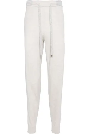 N.PEAL Brompton organic cashmere track pants