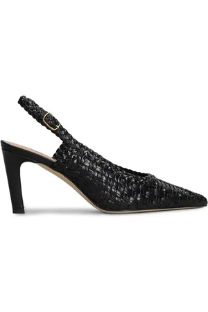 LELLA BALDI Leather slingback pumps