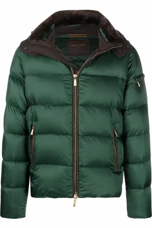 MOORER Zipped padded jacket