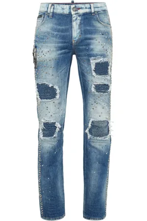 Philipp Plein Stud-embellished jeans