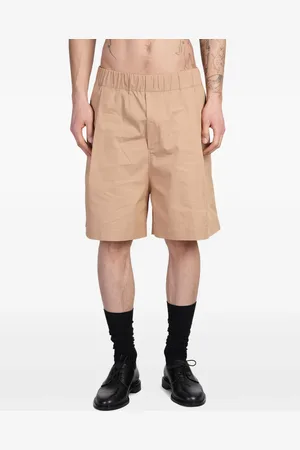 LANEUS Logo-embroidered shorts