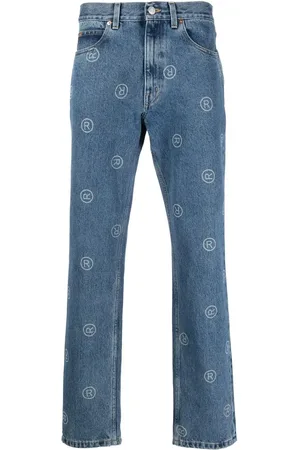 MARTINE ROSE Logo straight-leg jeans