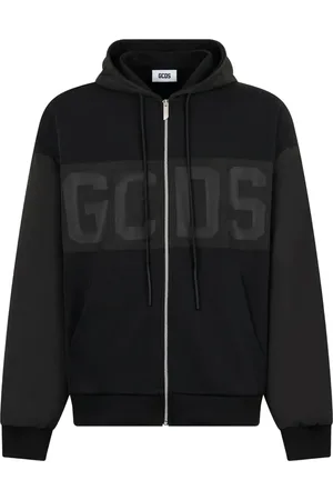 GCDS Logo zip-fastening hoodie
