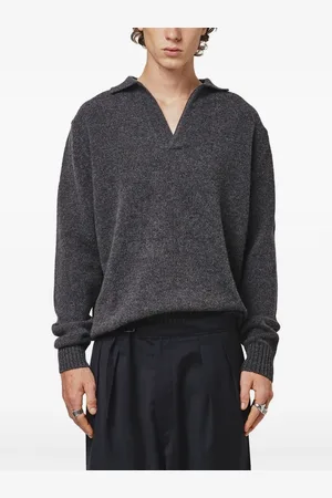 Seven Gauge Knitted polo sweater