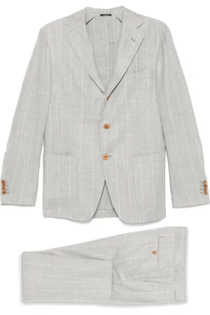 Sartorio Napoli Check-pattern suit