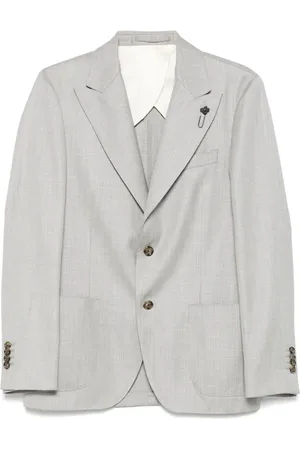 LARDINI Brooch-detail blazer