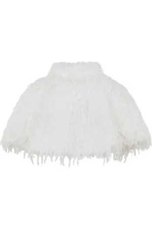 Unreal Fur Faux-fur wedding capelet