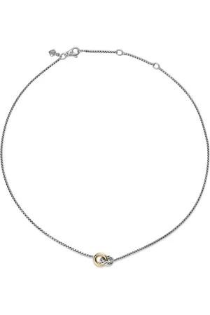 David Yurman 14kt gold Petite Cable Linked necklace (15mm)