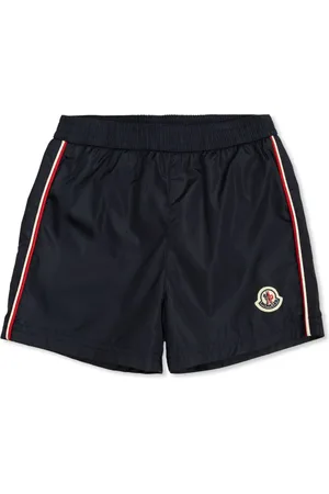 Moncler Stripe-detail swim shorts