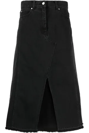 Msgm Logo-patch cotton skirt