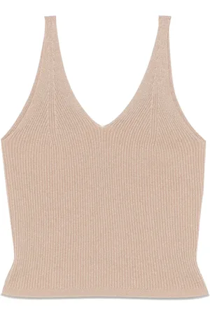PESERICO SIGN Ribbed-knit tank top