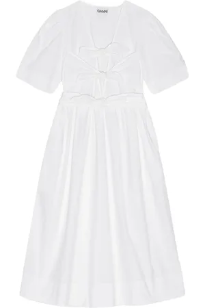 Ganni Bow-detailing dress