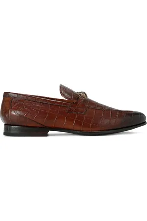 Kurt Geiger Alton crocodile-embossed loafers
