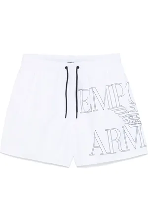 Emporio Armani Logo-print swim shorts