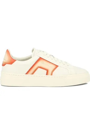 santoni Contrast-panel sneakers