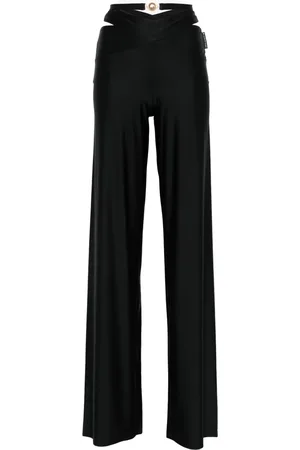 Marine Serre Cross-strap detail trousers