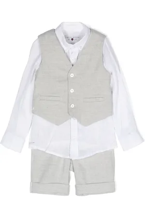 Lapin House Elasticated-waist turn-up brim shorts