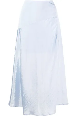 REJINA PYO Ria satin midi skirt