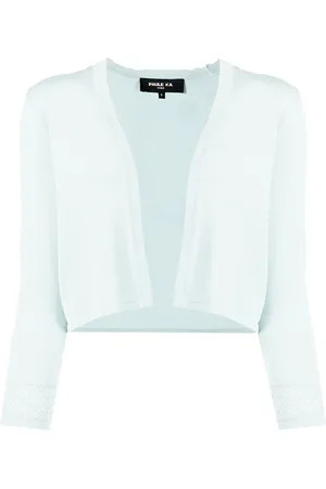 Paule Ka Perforated-detail cropped cardigan
