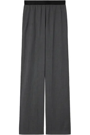 ST. JOHN Elasticated-waist palazzo pants