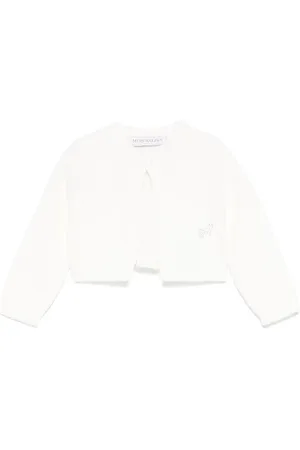 MONNALISA Crystal-logo cardigan