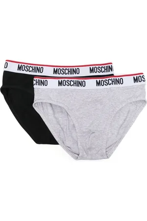 Moschino Two-pack logo-waistband briefs