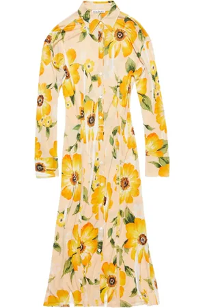 Acne Studios Floral-print midi dress