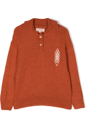The Animals Observatory Raven logo-embroidered jumper