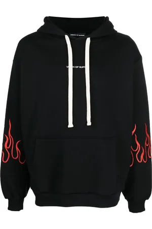 Vision Of Super Logo-embroidered cotton hoodie