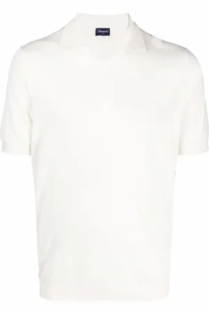 DRUMOHR Pointed-collar cotton T-shirt