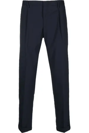 BRIGLIA Turn-up hem tailored trousers