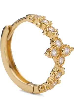 DE JAEGHER 18kt yellow Mini Darling Flower diamond earrings
