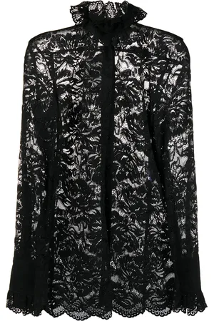 Paco rabanne Semi-sheer lace blouse