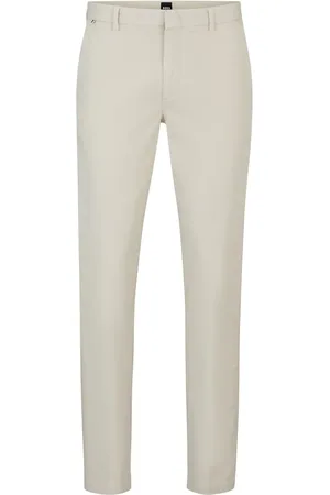 HUGO BOSS Straight-leg stretch-cotton chinos