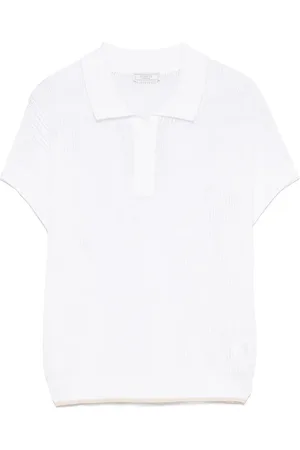 PESERICO SIGN Sequin-embellished polo top