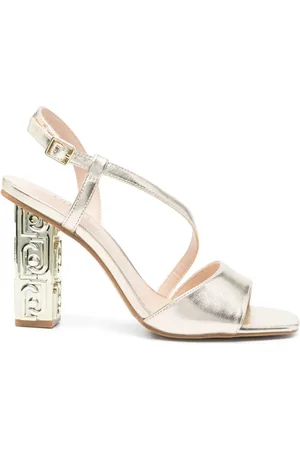Liu Jo 90mm logo-embossed sandals