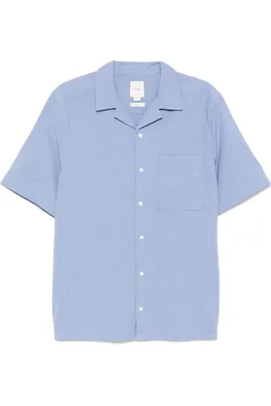 Calvin Klein Chambray Cuban-collar shirt