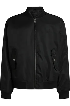 Karl Lagerfeld Logo-embroidered bomber jacket