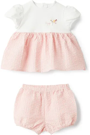 Il gufo Striped short set