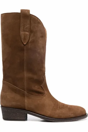 Via Roma Suede cowboy boots