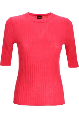 HUGO BOSS Ribbed-knit T-shirt