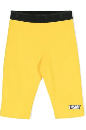 Msgm Logo-waistband cotton shorts
